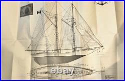 Billing Boats 1100 Bluenose II Serie 600 Wooden Model Kit ©1982 Made in Denmark
