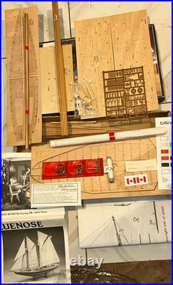 Billing Boats 1100 Bluenose II Serie 600 Wooden Model Kit ©1982 Made in Denmark