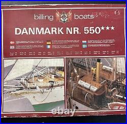 Billing Boats Model Kit Danmark NR 550, Made in Denmark, Appears Complete