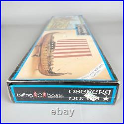 Billing Boats NO. 518 OSEBERG Viking Ship Wood Kit Model Boat Kit Sealed NOS