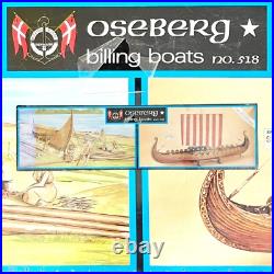 Billing Boats NO. 518 OSEBERG Viking Ship Wood Kit Model Boat Kit Sealed NOS