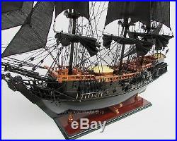 Black Pearl Caribbean Pirate Tall Ship Assembled 38 Built Wooden Model Boat New