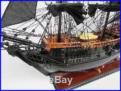 Black Pearl Caribbean Pirate Tall Ship Assembled 38 Built Wooden Model Boat New