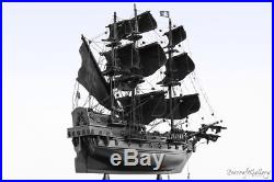 Black Pearl Caribbean Pirate Wooden Model Ship Gift Collection 45cm