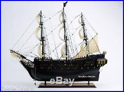 Black Pearl Pirate Ship 26 Tall Ship Handmade Wooden Model
