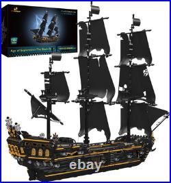Black Pearl Pirate Ship Model Kit 3180 Pieces, Perfect Gift for Collectors