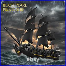 Black Pearl Pirate Ship Model Kit 3180 Pieces, Perfect Gift for Collectors
