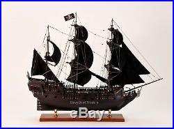 Black Pearl Pirate Tall Ship Handcrafted Wooden Ship Model 32 NEW