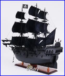Black Pearl Pirates of Caribbean Tall Ship 28 Wooden Model Boat Assembled