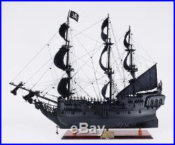 Black Pearl Pirates of Caribbean Tall Ship 28 Wooden Model Boat Assembled