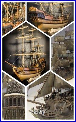 Black Pearl Scale 1/75 21 Wood Ship Model kit Wooden Model Ship Kit