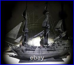 Black Pearl Ship Boat Building Kits Caribbean Pirate DIY Wooden Unassembled