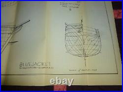 BlueJacket Clipper Ship c1841 HELENA Wood Model Kit 1/8 to 1' Scale 1975