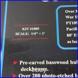 BlueJacket Shipcrafters 80' ELCO PT Boat Model Kit #1005 New Open Box Complete