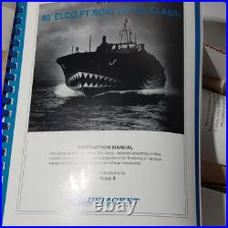 BlueJacket Shipcrafters 80' ELCO PT Boat Model Kit #1005 New Open Box Complete