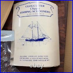 Bluejacket Ship Crafters Smuggler 1877 Gloucester Schooner Kit Open Box LOOK