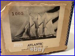 Bluejacket Ship Model Kit Atlantic Schooner Yacht 1905 1/8=1' Scale Vintage