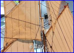 Bluenose 120x103x19cm Handcrafted Wooden Model Sailing Boat Ship Antique Pearl