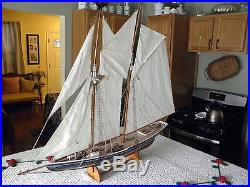 Bluenose Model Ship, Mint And Old-look