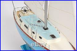 Bristol Yacht Sailboat 29.3 Wood Model Ship Assembled