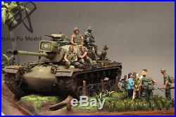 Built 1/35 US Marine M48A3 in Vietnam 1968 Diorama(Ready for ship)