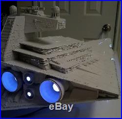 Built and ready to ship 1/2700 Revell Star Destroyer model with LED lighting