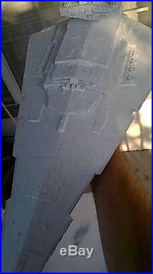 Built and ready to ship Large Revell Star Destroyer model with LED lighting