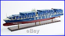 CMA CGM Benjamin Franklin Explorer-Class Wooden Container Ship Model 44