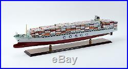 COSCO Container Ship 38 Handmade Wooden Ship Model New