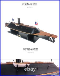 CSS Virginia Civil War Ironclad Confederate Navy Ship Model 33'' Handcrafted