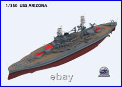 CY CY102 1/350 USS ARIZONA BB-39 Battle Ship Assembly Model Kit