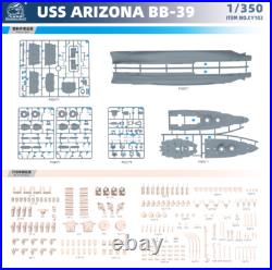 CY CY102 1/350 USS ARIZONA BB-39 Battle Ship Assembly Model Kit