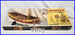 C. Mamoli Hunter Navy Cutter 1797 Wooden Ship Model Scale 172 Made in Italy