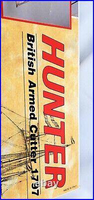 C. Mamoli Hunter Navy Cutter 1797 Wooden Ship Model Scale 172 Made in Italy