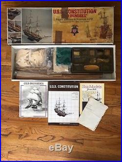 C Mamoli USS Constitution Old Ironsides 193 Wooden Boat Ship Model Kit Complete