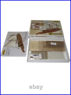 Cannon Jolle 1801 1/72 Wooden Ship Static Model Kit Sail Gunboat