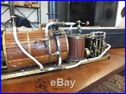 Cargo Ship Model with live Steam Engine