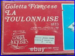 Carta Augusto 1823 La Toulonnaise x2 Wooden Model Ship Kits Used Sold As Is
