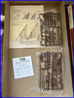 Chebec 1780 Mediterranean Privateer Ship Model 1/80 Sailing Ship Vintage New