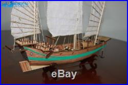 Chinese Sailboat Qi-Lin 12.6 Scale 1/100 Wood Model Ship Kit