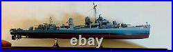 Collectible rare Danbury Mint U. S. S. KIDD Model Ship with plastic case good cond