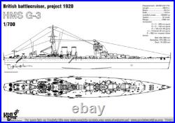 Combrig 1/700 Battlecruiser HMS G3 project 1921 (Waterline) Resin Kit