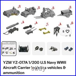 Complete Trumpeter 1200 USS Enterprise Build Kit including valuable detail kits