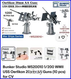 Complete Trumpeter 1200 USS Enterprise Build Kit including valuable detail kits