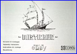 Corel Misticque 1750 Xebex SM21 Scale 150 Model Ship Kit With Sewn Sails Open Box