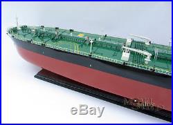 Crude Oil British Pioneer Tanker Handmade Wooden Ship Model 40