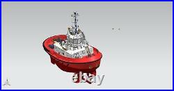 DAMEN 2412 WORK BOAT 148 515 MM RC MODEL Model ship kit