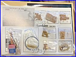 DIKAR HAWKINS Canonera No. 3 Wooden Model Ship Kit #355 Vintage Open Complete