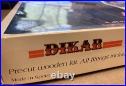 DIKAR HAWKINS Canonera No. 3 Wooden Model Ship Kit #355 Vintage Open Complete