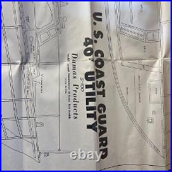 DUMAS USCG UTILITY BOAT APPROX 28 TO 30 INCHES WOOD MODEL KIT New Complete